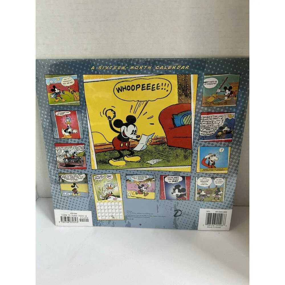 Walt Disney Mickey Mouse Nice is NOT The Same As Wimpy 2006 16 Month Calendar